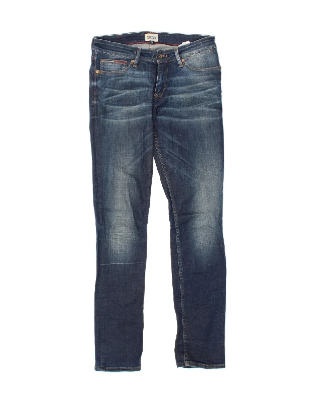 TOMMY HILFIGER Womens Slim Jeans W31 L34 Blue Cotton