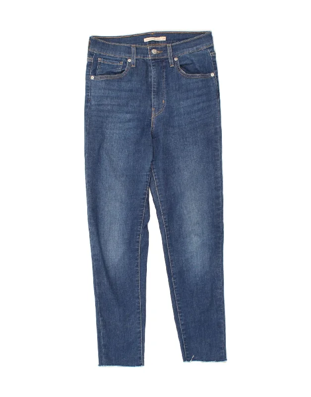 LEVI'S Womens Mile High Super Skinny Jeans W28 L27 Blue Cotton