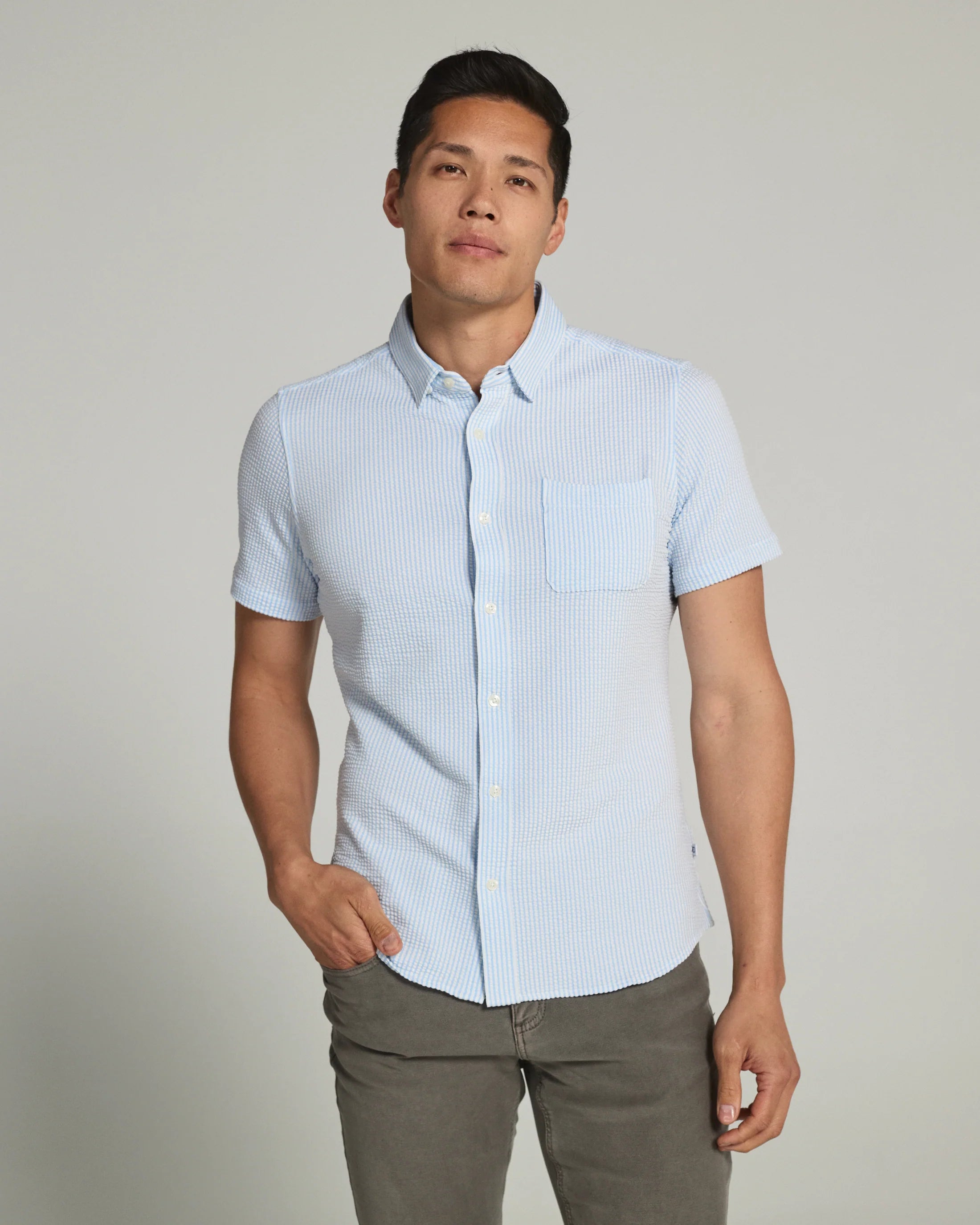 Keaton Short Sleeve Shirt | Blue