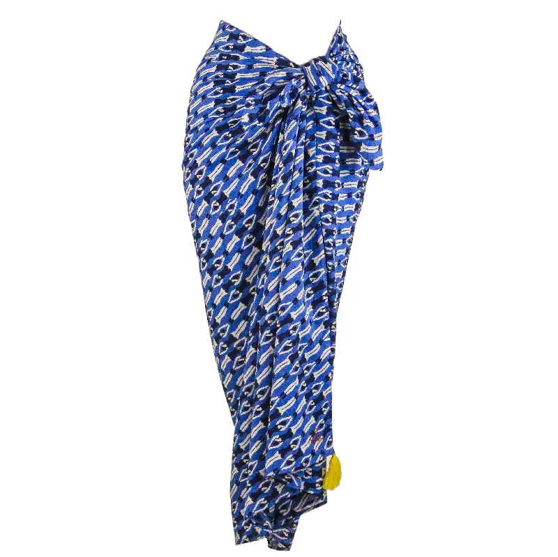 Anni Sarong With Tassels in Cobalt Swimmers Travel unclassified skirts