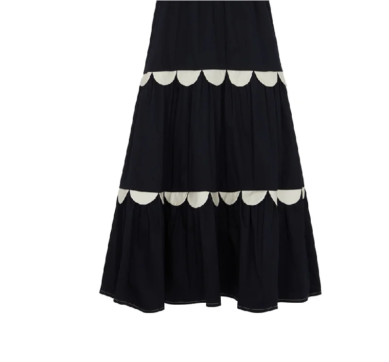 Francesca Scallop Skirt Navy Holiday unclassified skirts