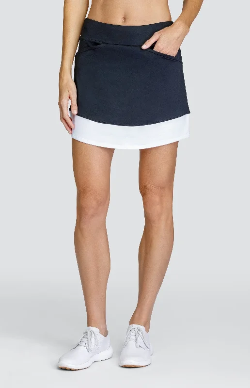 Saoirse 17" Skort - Onyx Black Vacation unclassified skirts