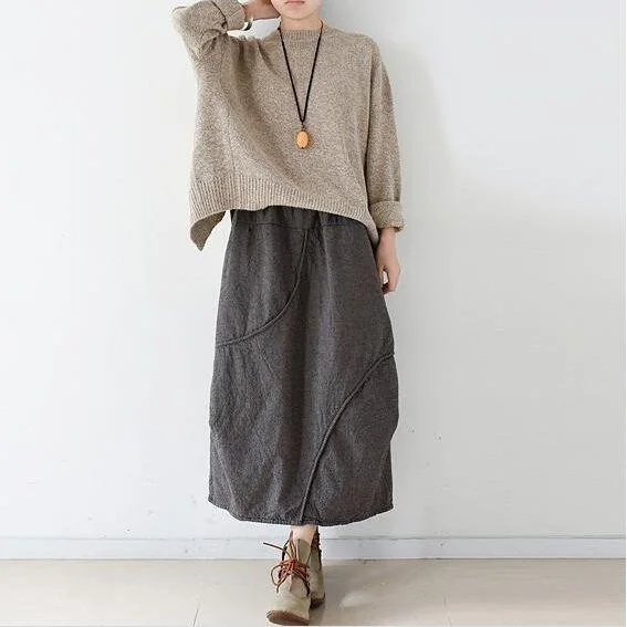 Vintage Sa¯a Empire Maxi Skirt Maxi Skirt Collection