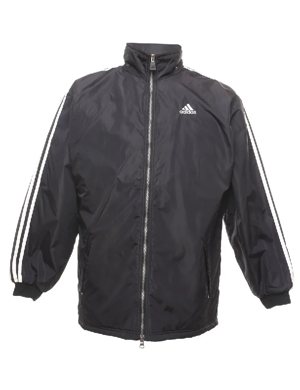 Adidas Black & White Nylon Jacket - L Women's minimalist jackets