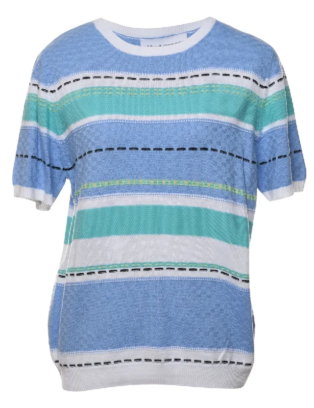 Alfred Dunner Striped Jumper - M A-line unclassified dresses