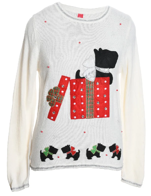 Animal Design Christmas Jumper - S Y2K unclassified dresses