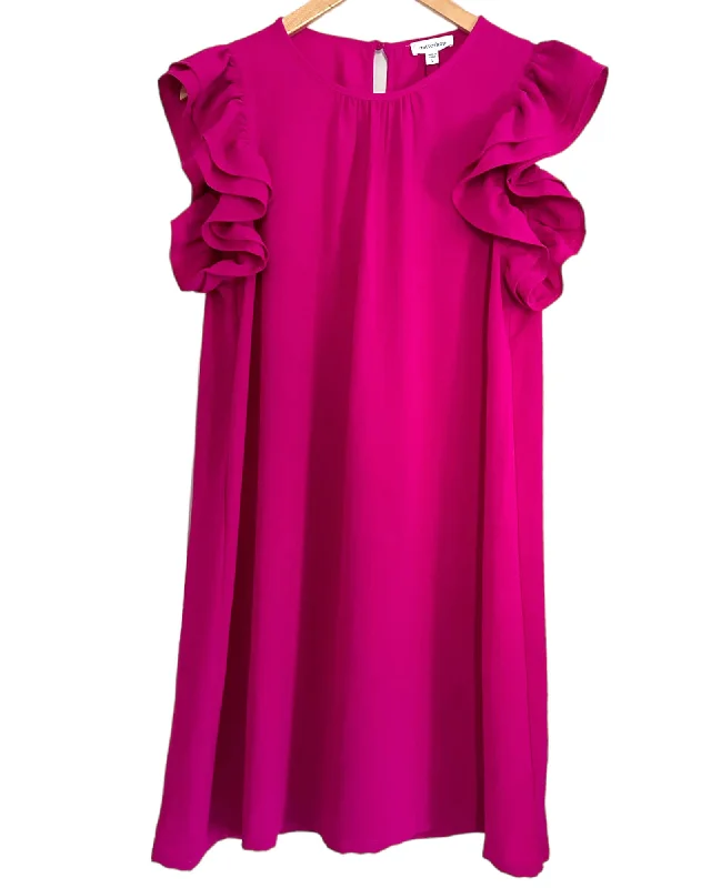 Bright Winter Orchid Ruffle Sleeve Dress Dark color unclassified dresses