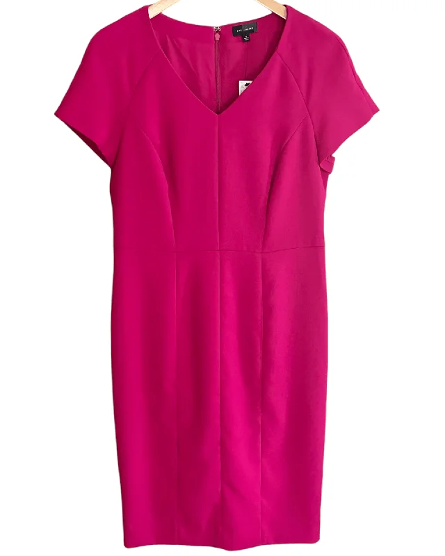 Cool Winter Berry Cap Sleeve Sheath Dress Minimalist unclassified dresses