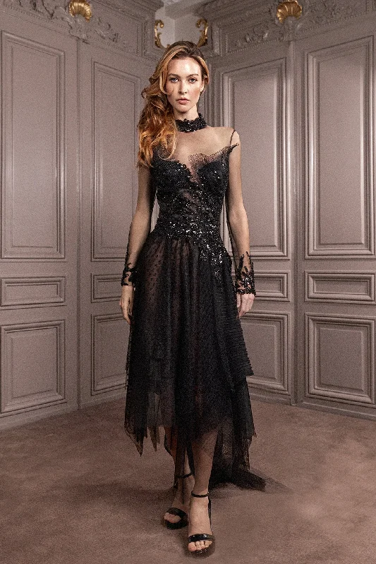 Flowy tulle dress with embroidery Tulle Dress Dream