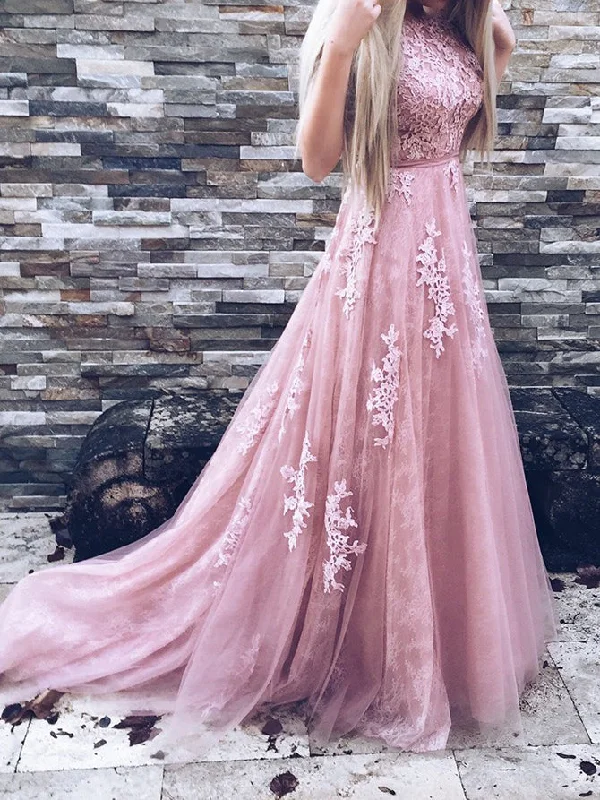Beautiful Lace Prom Dresses Sweep/Brush Train Prom Dress/Evening Dress JKS103 Elegant Lace Gown Beautiful Lace Prom Dresses Sweep/Brush Train Prom Dress/Evening Dress JKS103 Elegant Lace Gown