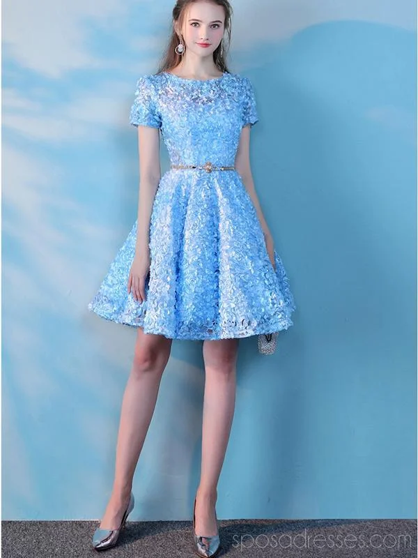 Short Sleeves Blue Lace Cheap Homecoming Dresses Online, Cheap Short Prom Dresses, CM777 Casual Lace Dress Short Sleeves Blue Lace Cheap Homecoming Dresses Online, Cheap Short Prom Dresses, CM777 Casual Lace Dress
