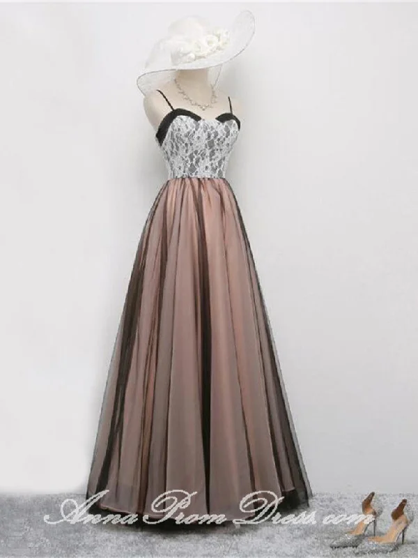 Vintage Prom Dresses A Line Floor-length Sexy Simple Lace Long Prom Dress JKL583 Bohemian Lace Dress